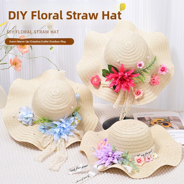 Art Craft Event - Kit Fai-da-Te per Cappello Floreale Artigianale