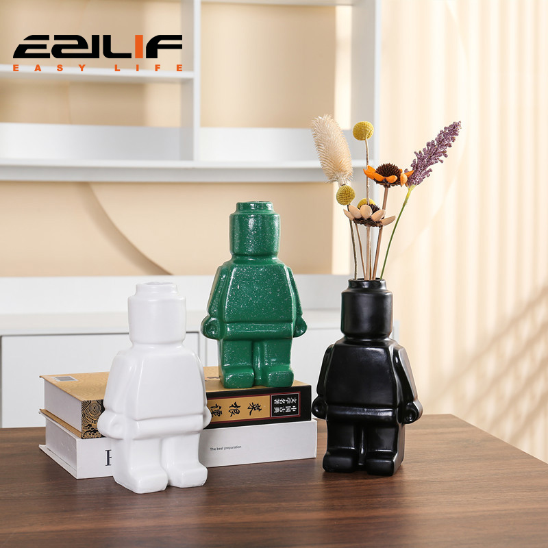 Art Craft Robot - Arte astratta creativa piccolo Robot vaso