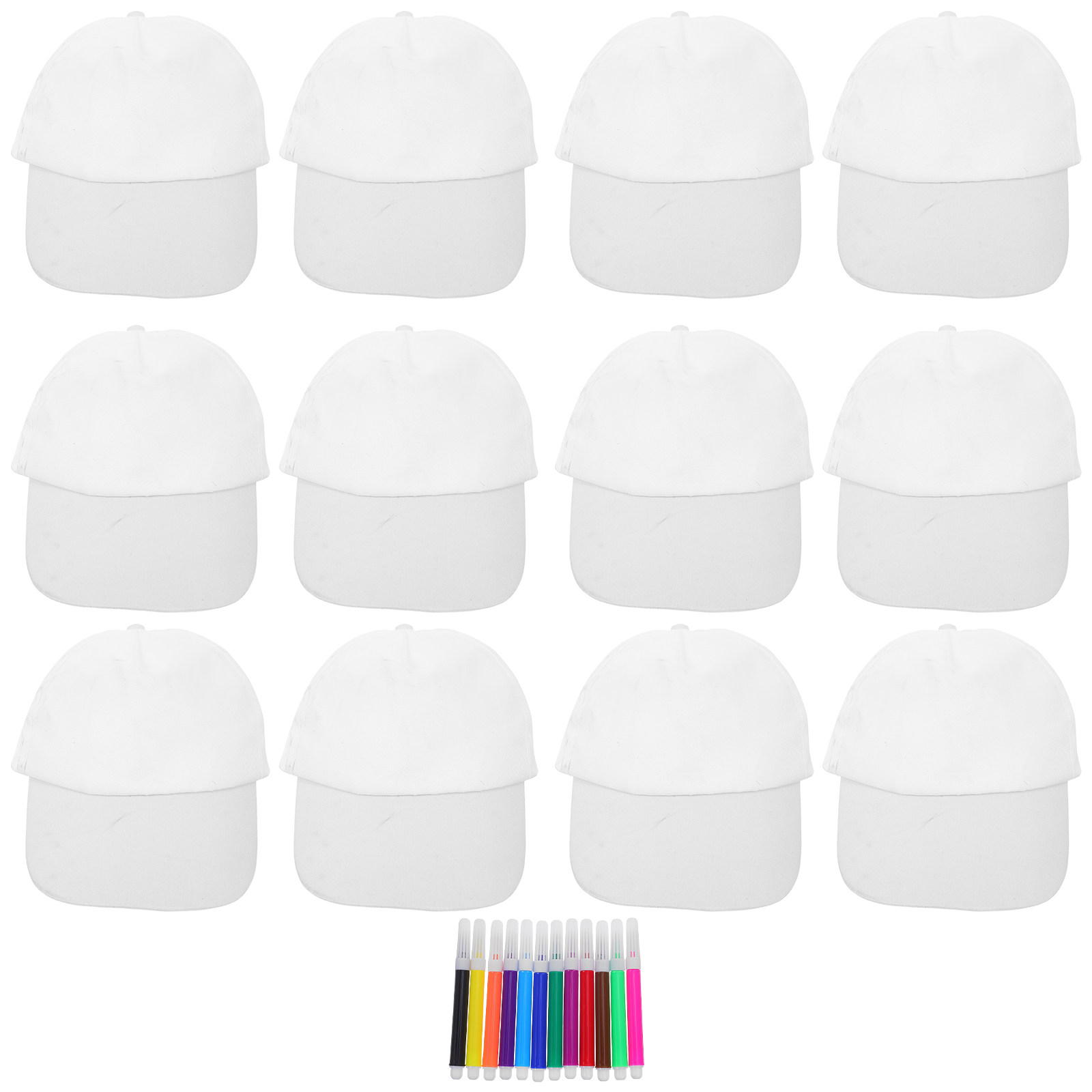 Art Craft Activity - 1 Set di Cappellini da Baseball