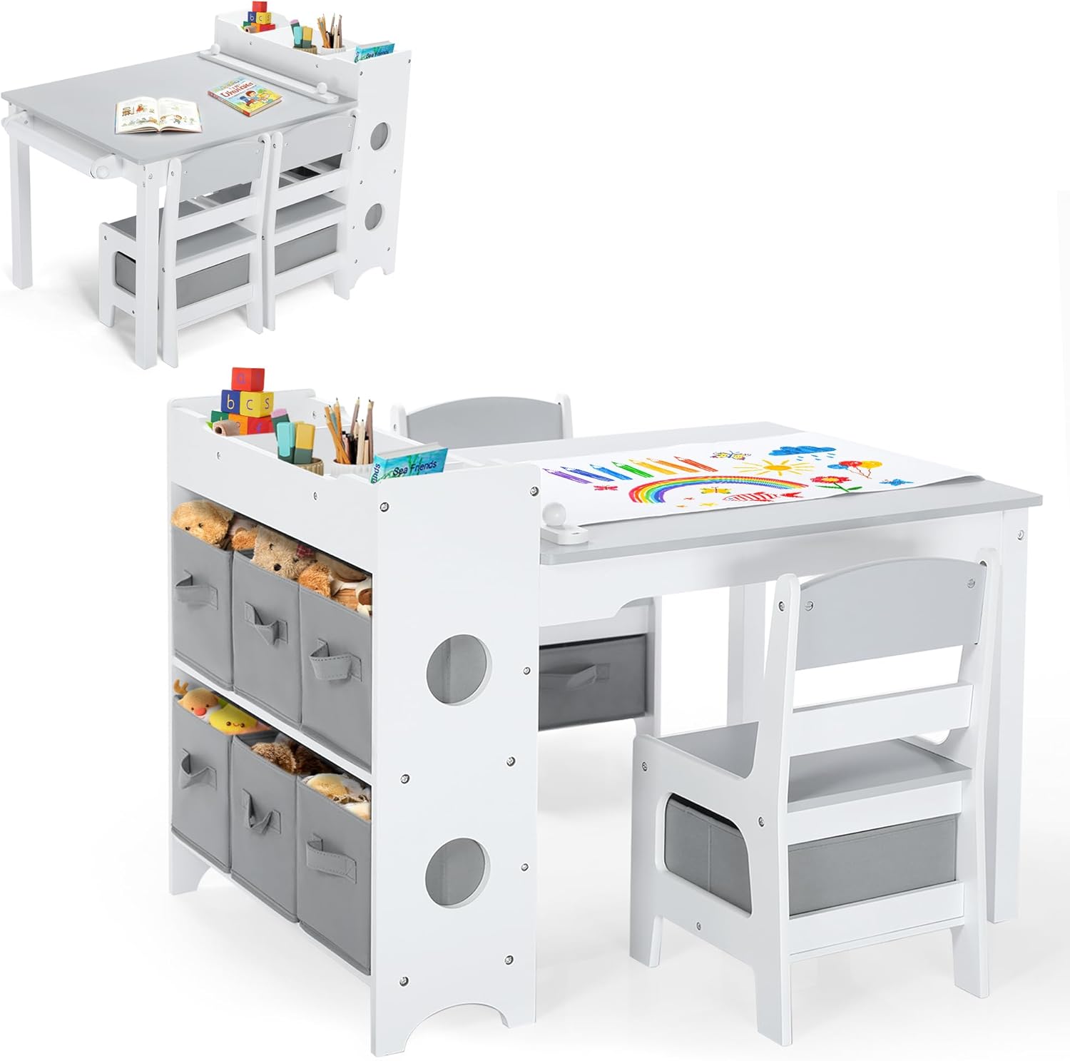 Art And Craft For Nursery - Set Tavolo e Sedie per Bambini,