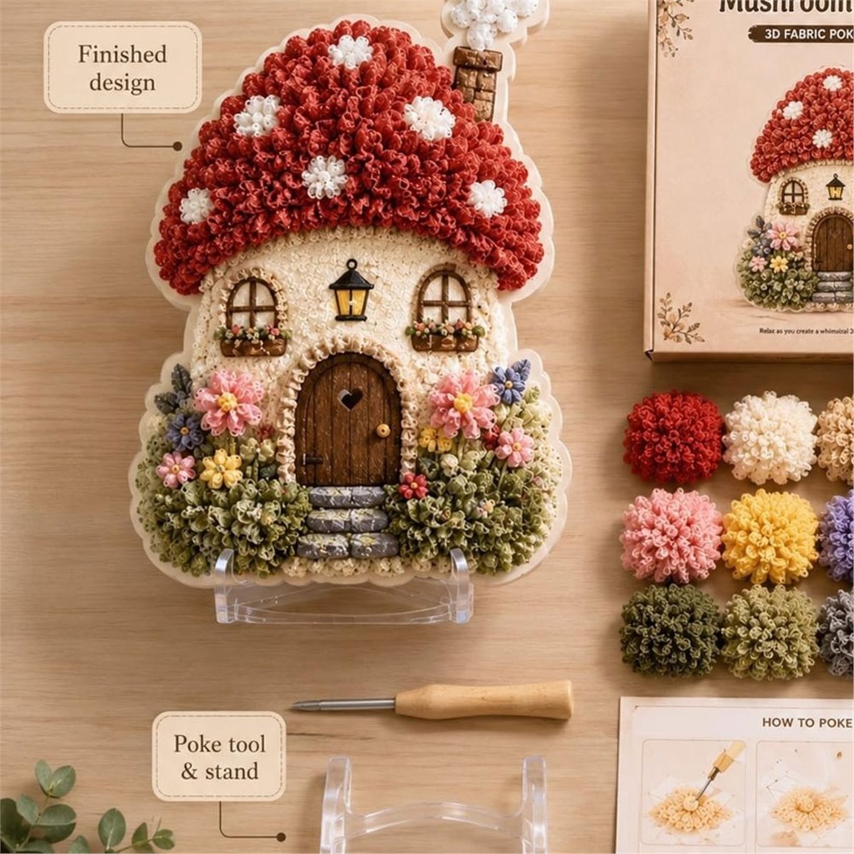 Art Craft Village - Kit Artistico 3D in Tessuto 