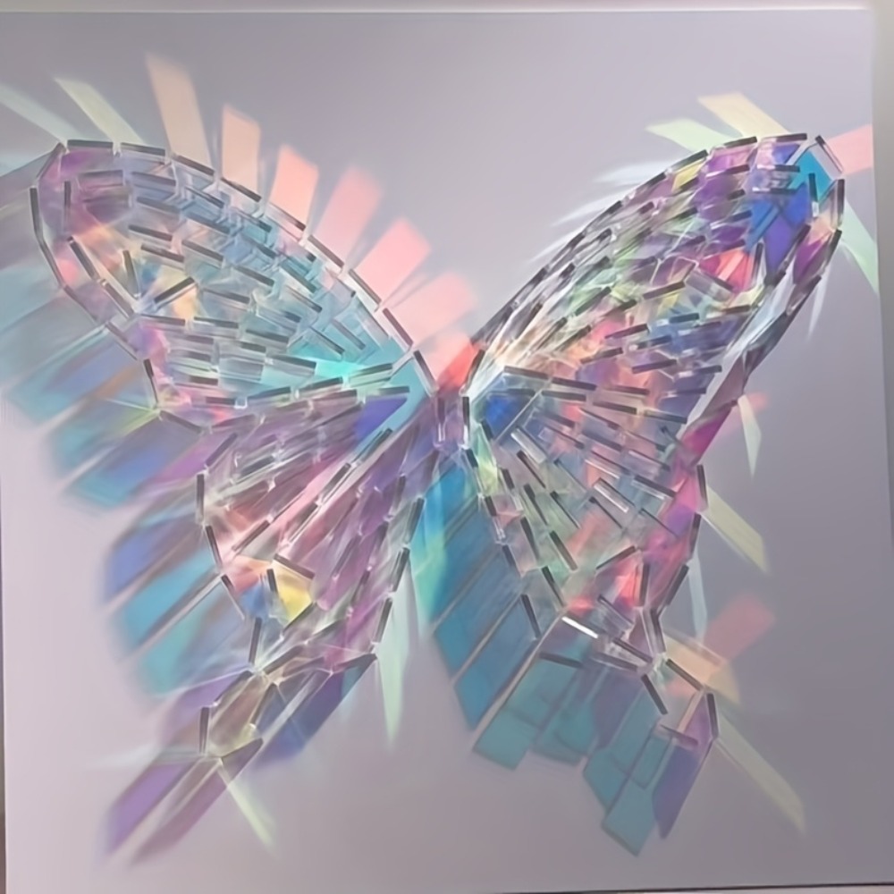 Art Craft Activity - Piastrelle Acriliche Iridescenti a Specchio 30x30mm,