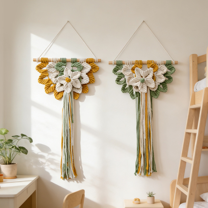 Art And Craft For Nursery - Arazzo da Parete Intrecciato Boho con