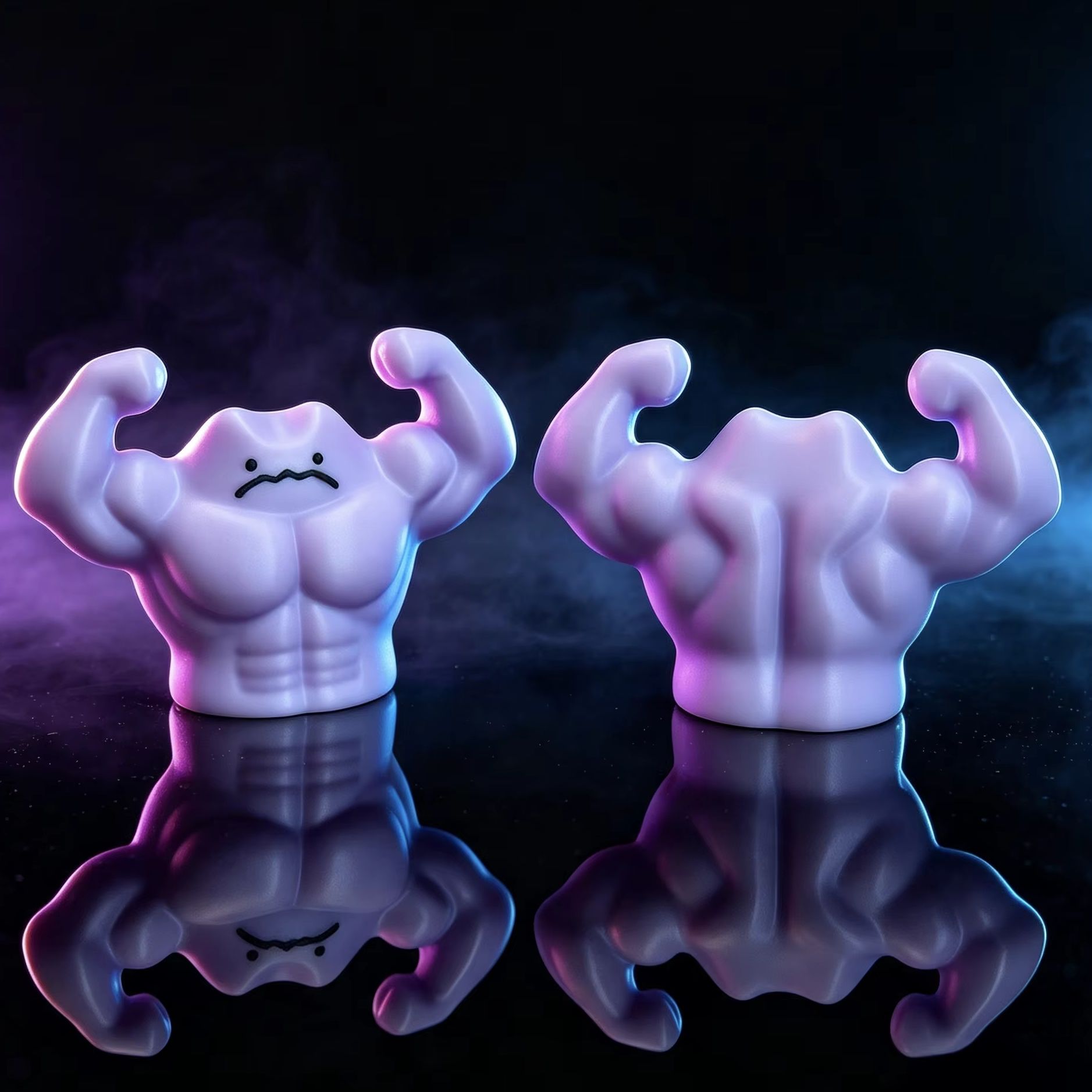 Art Craft Activity - Scultura Antistress Pokémon Originale, Ditto Muscoloso