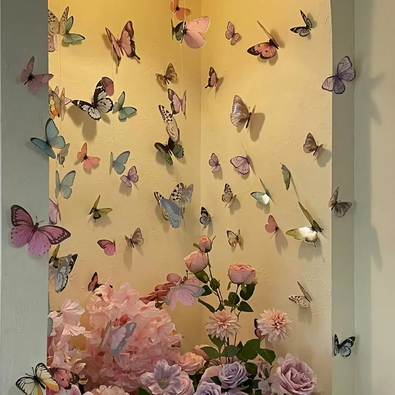 Art Craft Event - 12 pezzi adesivi murali farfalla 3D