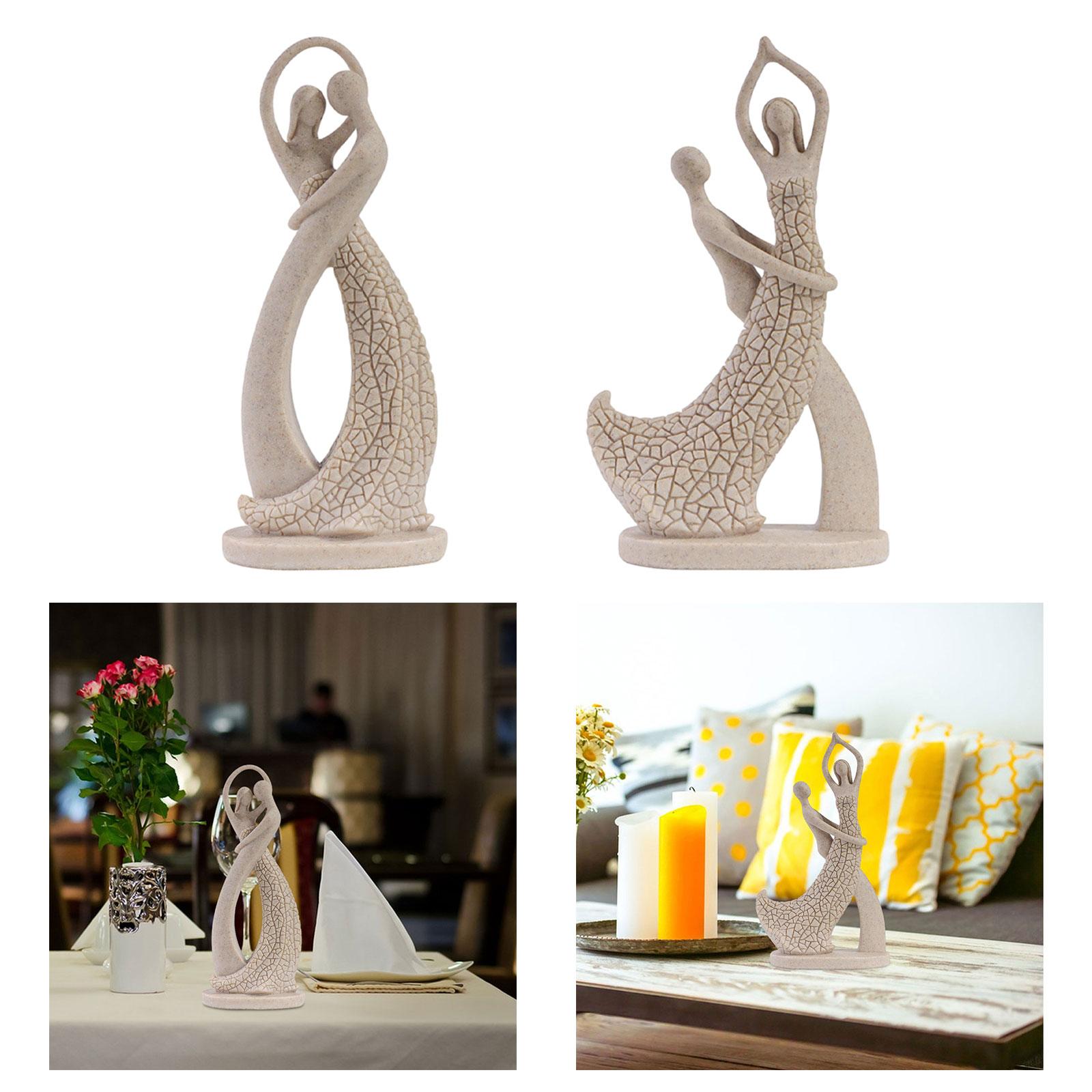 Art And Craft Valentine - Statua di coppia abbracciante Scultura astratta