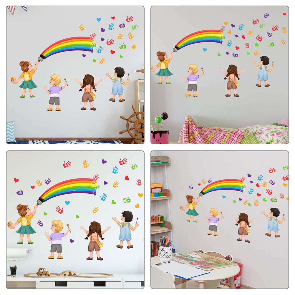 Art And Craft For Nursery - Decorazione Murale Arcobaleno Fai-da-Te, Adesivi da