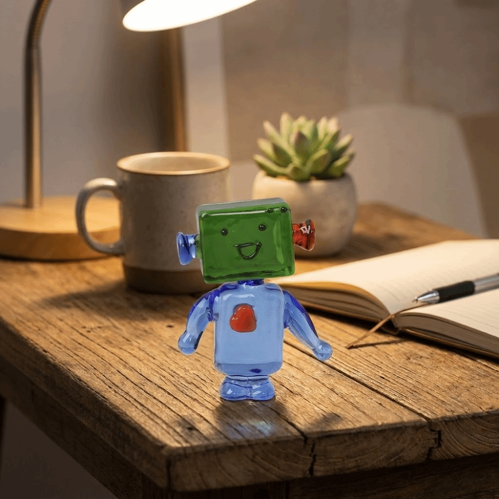 Art Craft Robot - Simpatici Ornamenti Robot Colorati con Volto,