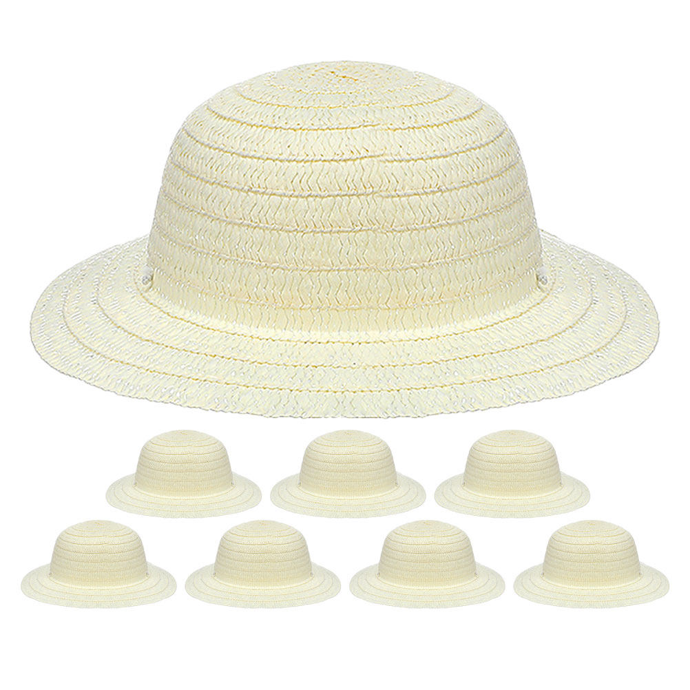 8 Cappelli di Paglia Bianchi p - Art Craft Activity recensione e prezzo