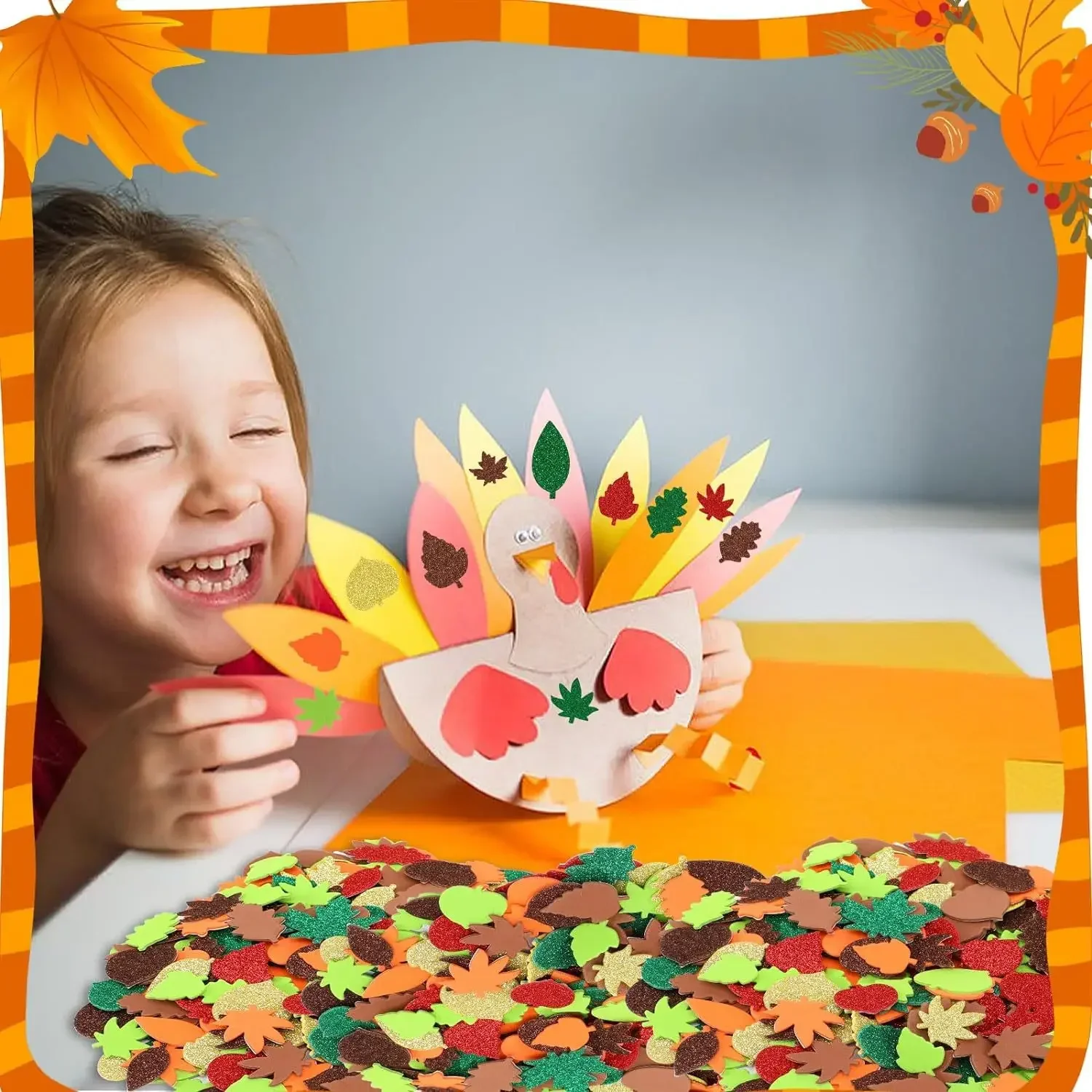 Ringraziamento, autunno Craft  - Art Craft With Leaves recensione e prezzo