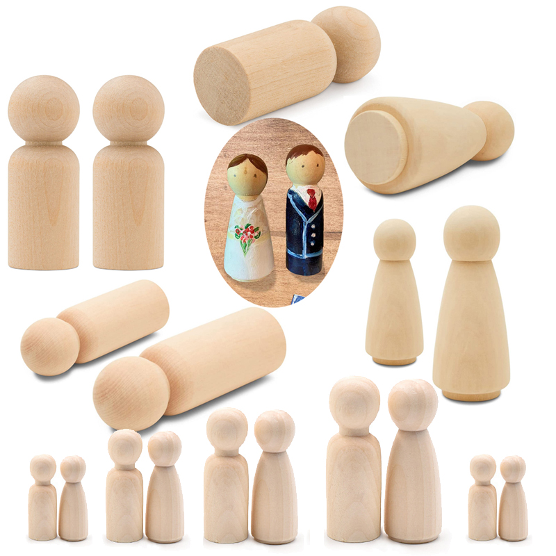 Set di 5 Bambole in Legno Non  - Art And Craft For Nursery recensione e prezzo