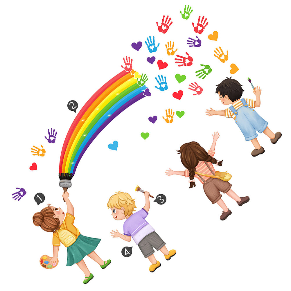 Decorazione Murale Arcobaleno  - Art And Craft For Nursery recensione e prezzo